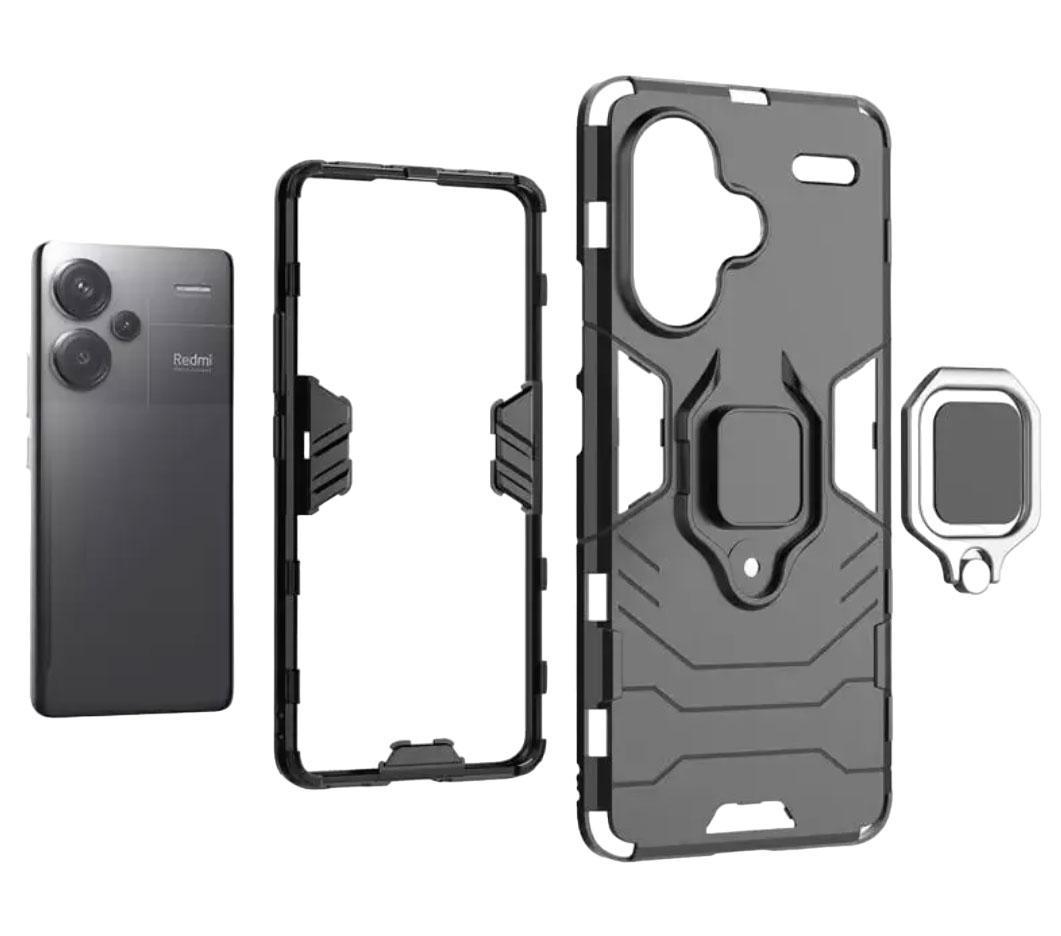 Чехол бампер Primolux Ring Armor для Xiaomi Redmi Note 13 Pro Plus 5G - Black - фото 6