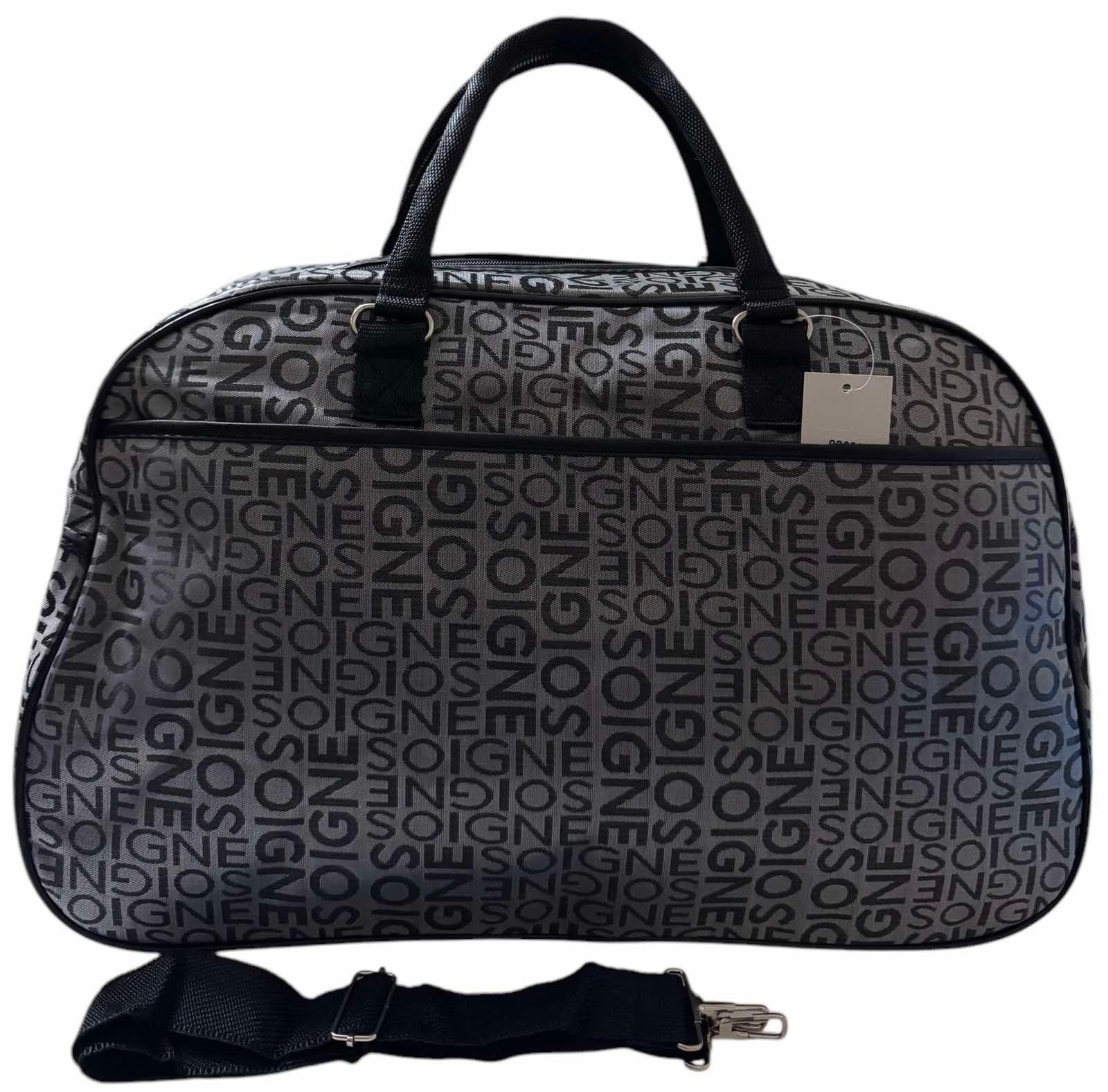 Сумка дорожня ручна поклажа з довгим ремінем через плече Сірий(8809GG) - фото 1 Сумка дорожня ручна поклажа з довгим ремінем через плече Сірий(8809GG) - фото 1