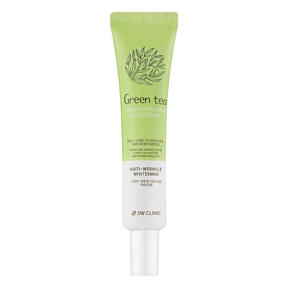 Крем для очей 3W Clinic Green Tea Natural Time Sleep Eye Cream з зеленим чаєм 40 мл (1994405458)