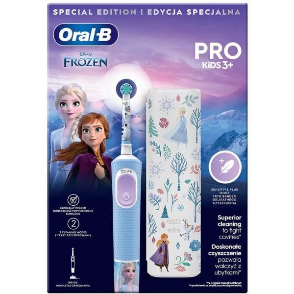 Зубная щетка электрическая Oral-b Braun Pro D103 Kids Frozen с футляром 3+ лет