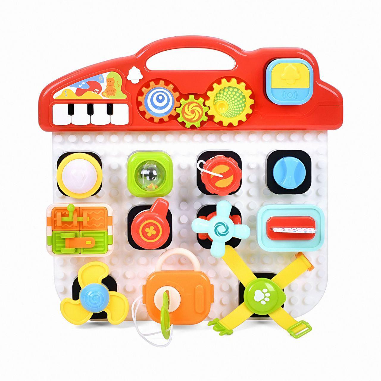 Детский игровой центр HE8081 пластик 45х35х25 см 1,2 кг с пианино и комплектом игрушек Красно-белый Детский игровой центр HE8081 пластик 45х35х25 см 1,2 кг с пианино и комплектом игрушек Красно-белый