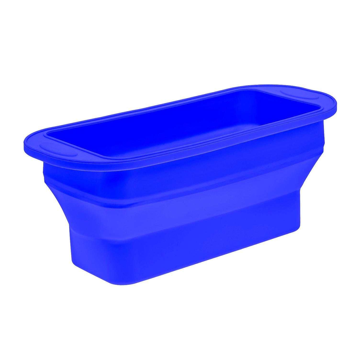 Форма для випікання хліба силіконова 29,5х12,3х11 см Синій (87149) - фото 3