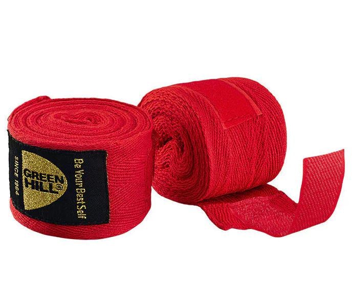 Бинти боксерські Green Hill BC-6235 бавовна 3,5 м Червоний (8585053829853)