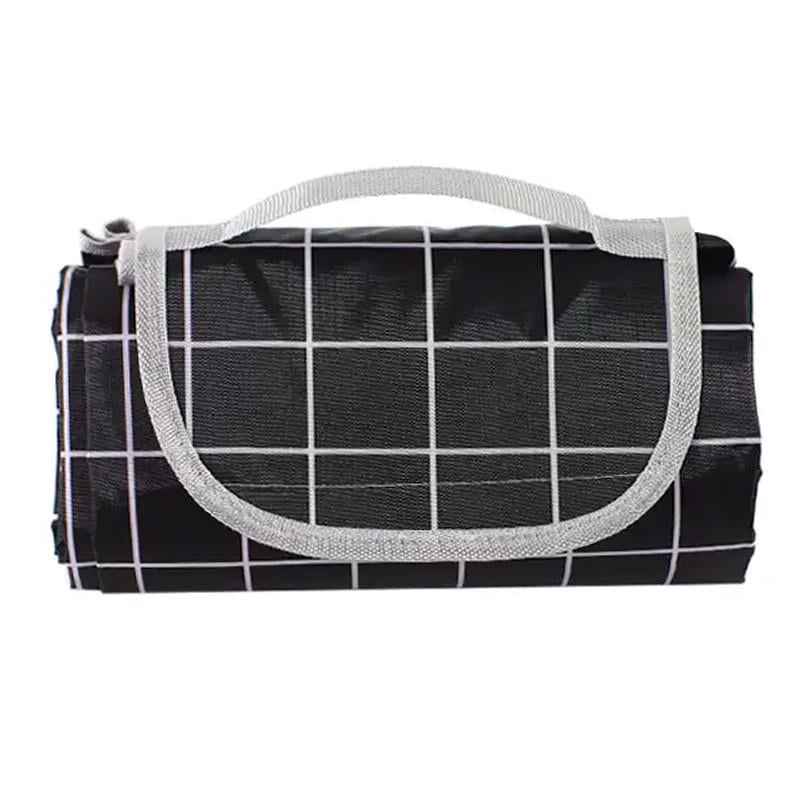 Коврик для пикника и кемпинга складной Shanpeng Njb-001 Черная Клетка 150x200 см каремат