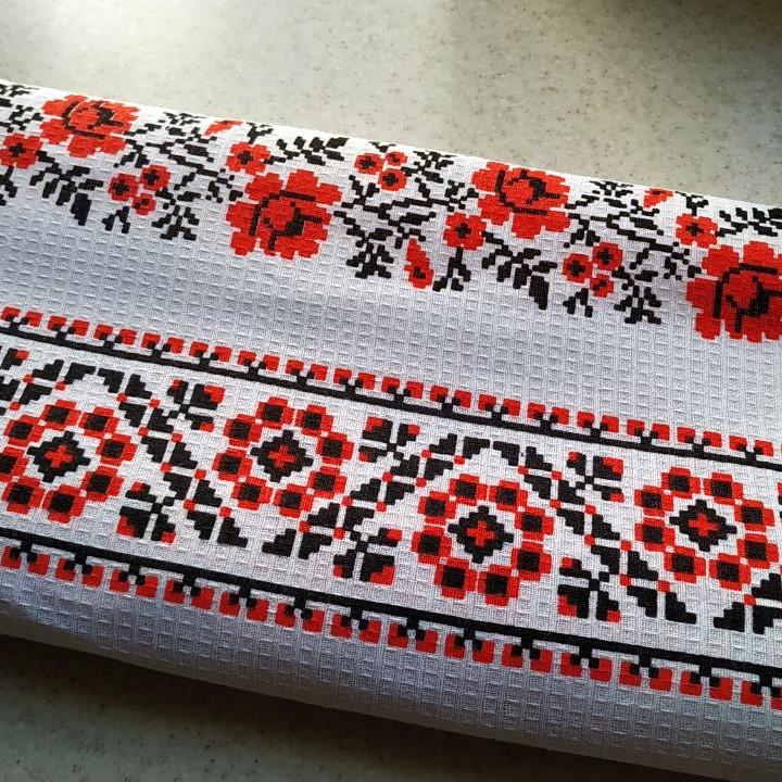 Кухонний рушник Luxyart "Вишиванка" вафельний 35х70 см (LS-733)