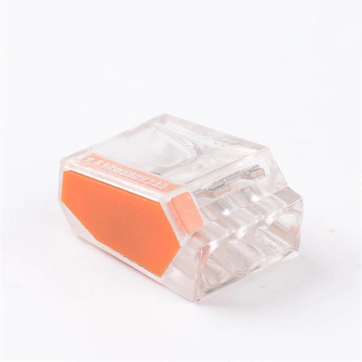 Клема сполучна Tactix 0,5-4 мм2 24А 1-2 одинарна 19,9х13,8х10 мм Помаранчевий (CT253)