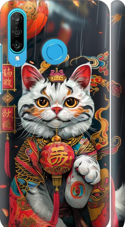 Чехол на Huawei P30 Lite China Cat v2 (6135m-1651-42517)
