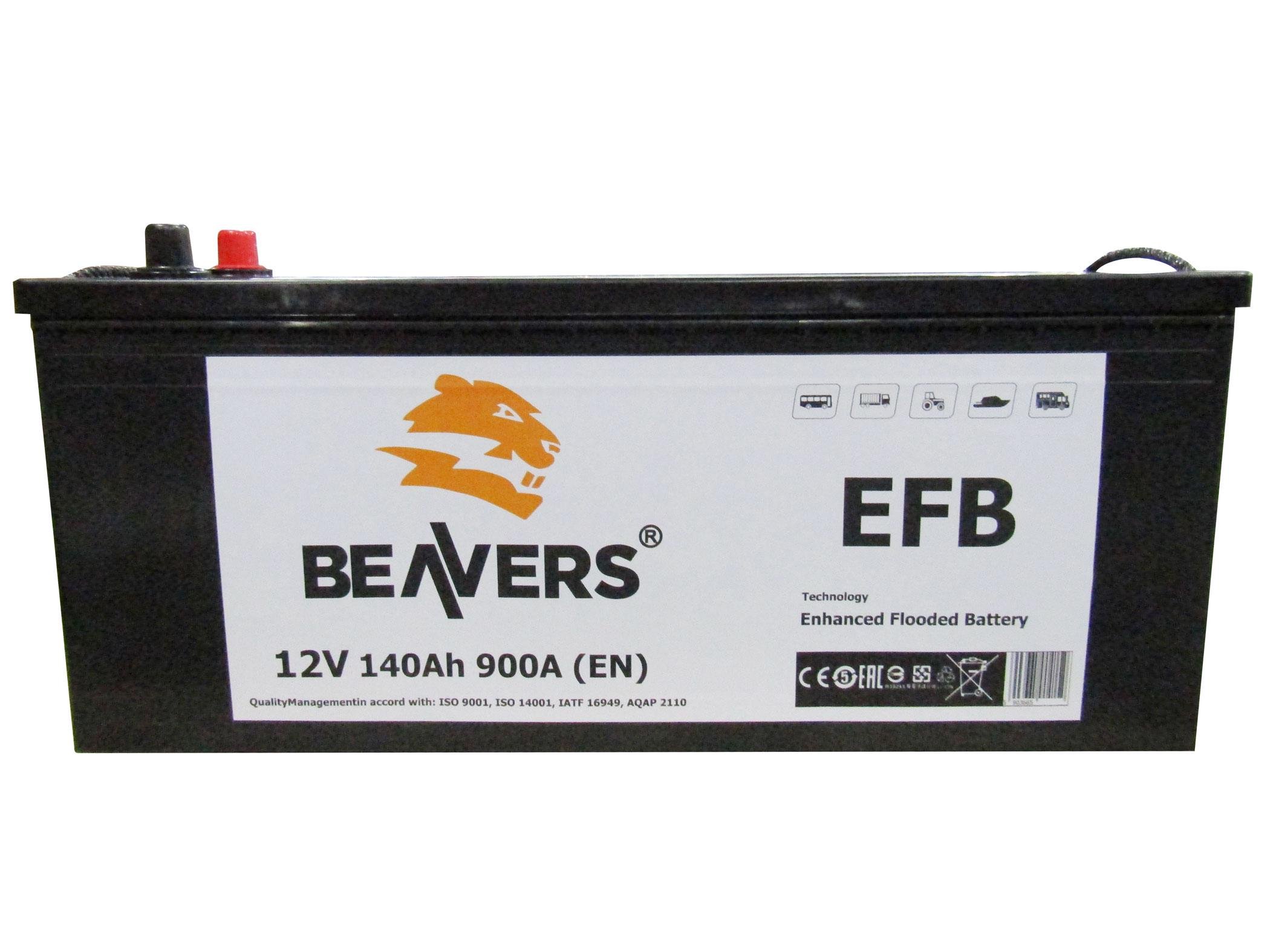 Аккумулятор BEAVERS 6СТ-140 L+ EFB 900А - фото 4