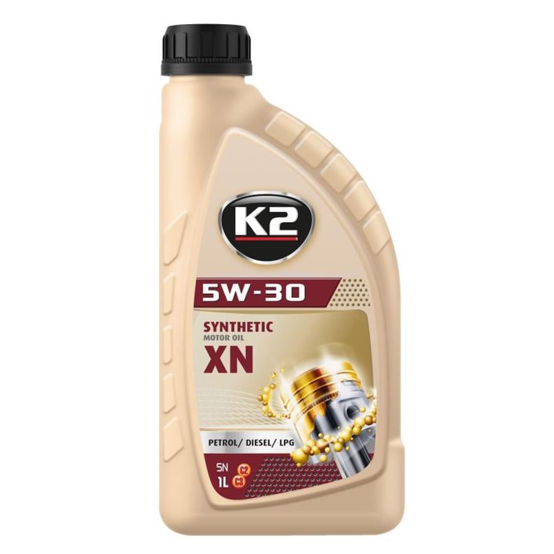 Моторное масло K2 Semisynthetic Motor Oil SN XN 5W-30 1 л (O1501E)