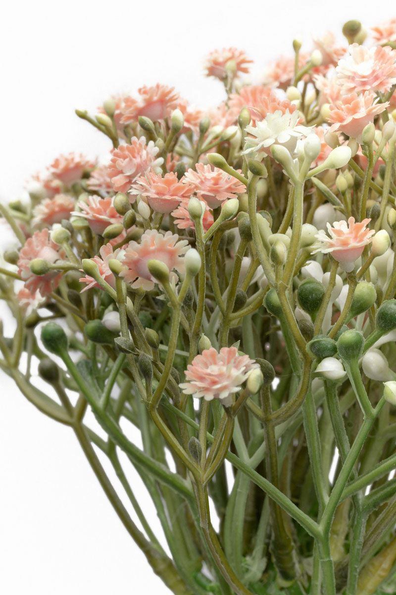 Штучний гіпсофіл букет пластик 7 гілочок Рожевий - фото 2