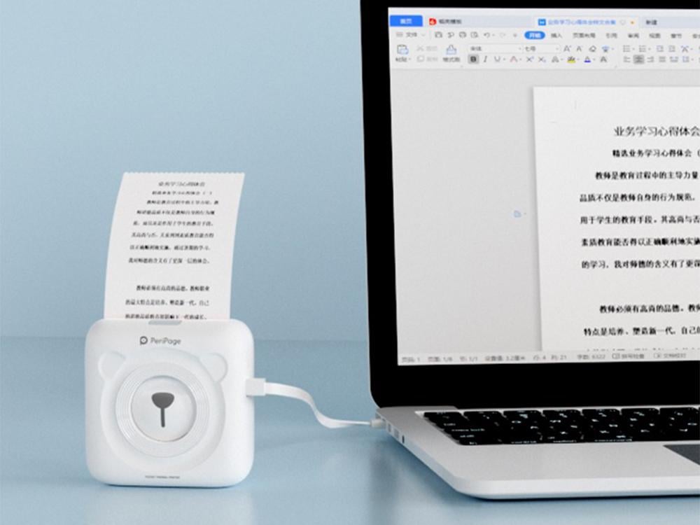 Принтер для телефона PeriPage Bluetooth Белый (1007-423-00) - фото 6