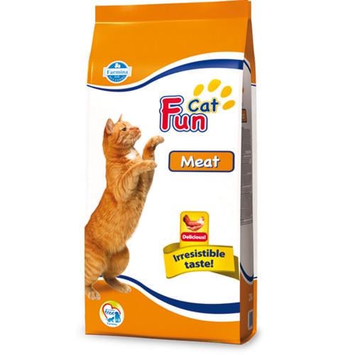 Корм сухой Farmina Fun Cat для взрослых кошек с мясом 20 кг