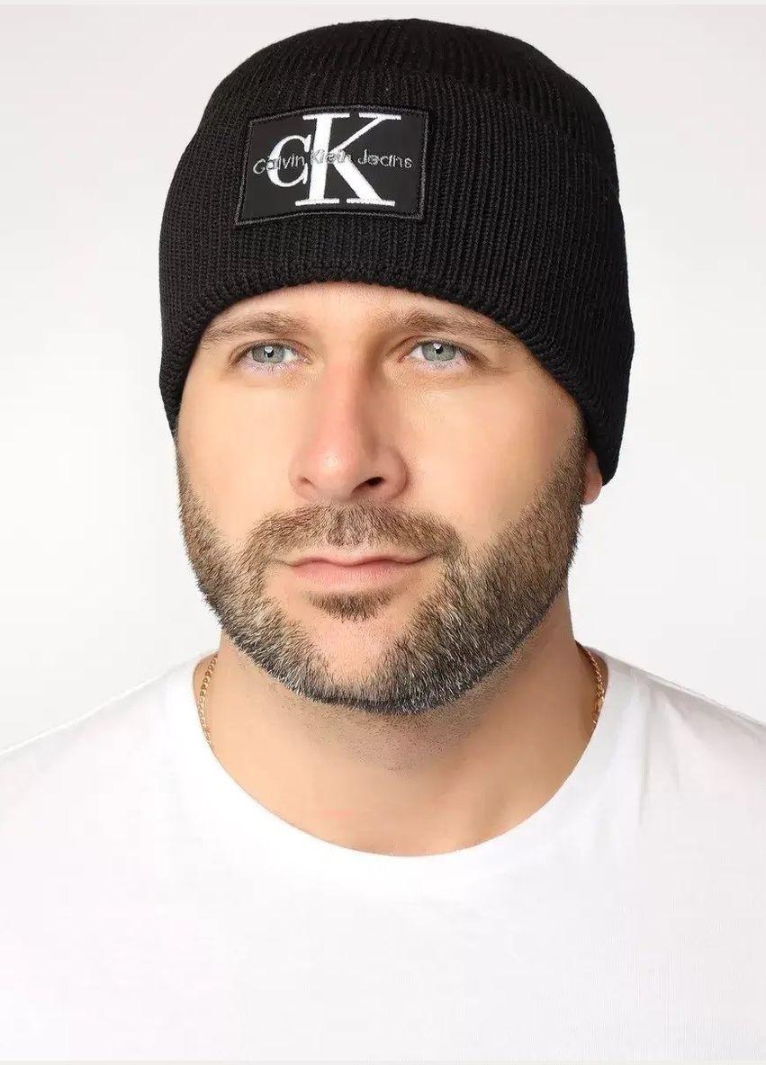 Шапка мужская Calvin Klein Hats Baret Black (CK-1666)