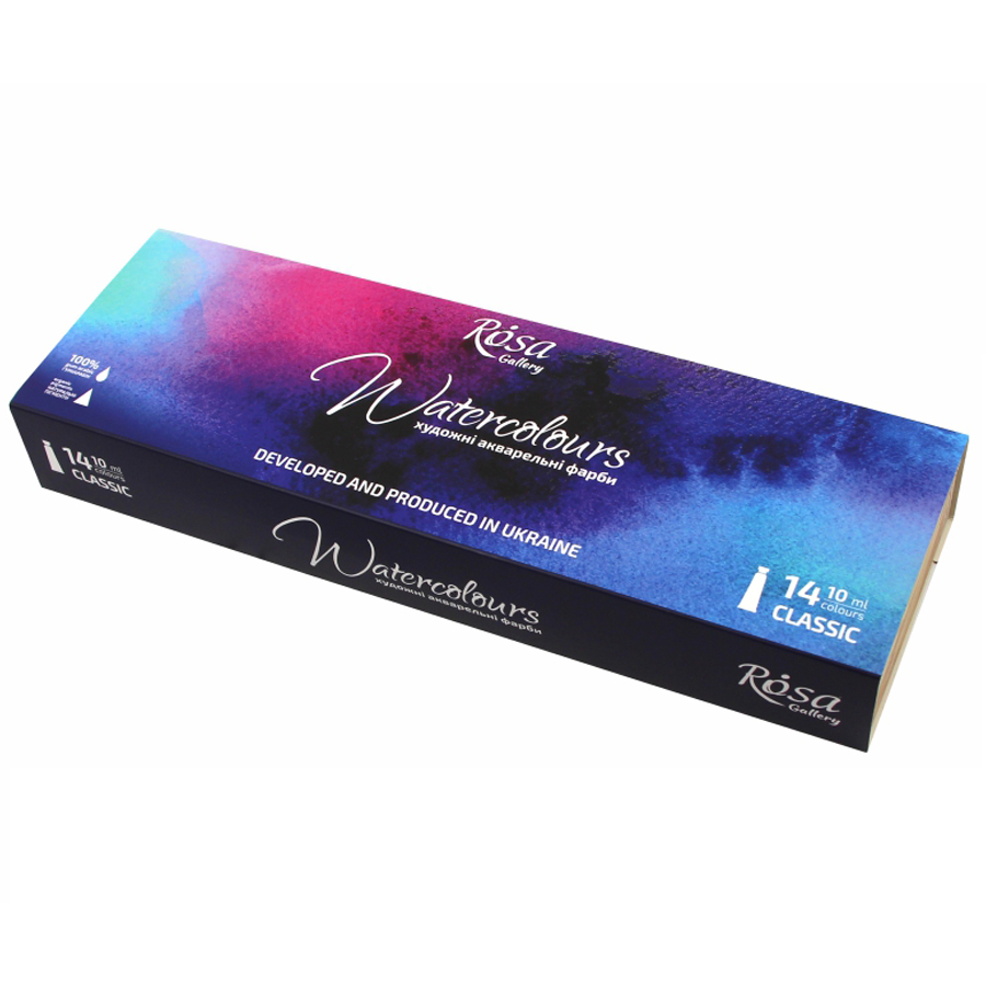Акварельные краски ROSA Gallery CLASSIC 14х10 мл (4823098514008 340101)
