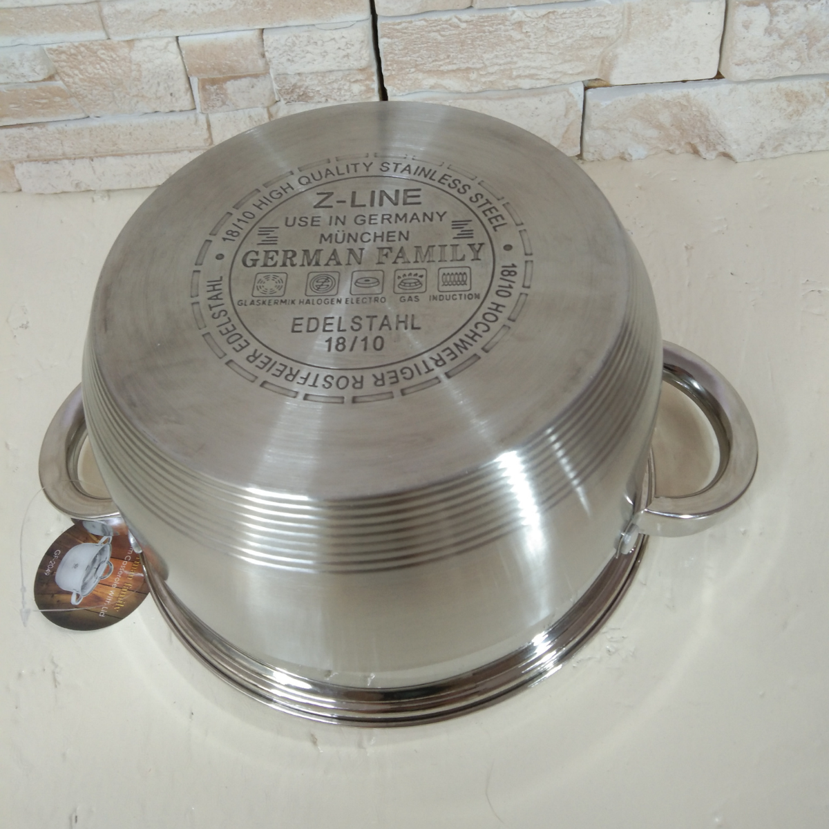 Каструля з кришкою German Family GF-2049 з нержавіючої сталі 3,5 л Сріблястий (14425975) - фото 4 Каструля з кришкою German Family GF-2049 з нержавіючої сталі 3,5 л Сріблястий (14425975) - фото 4