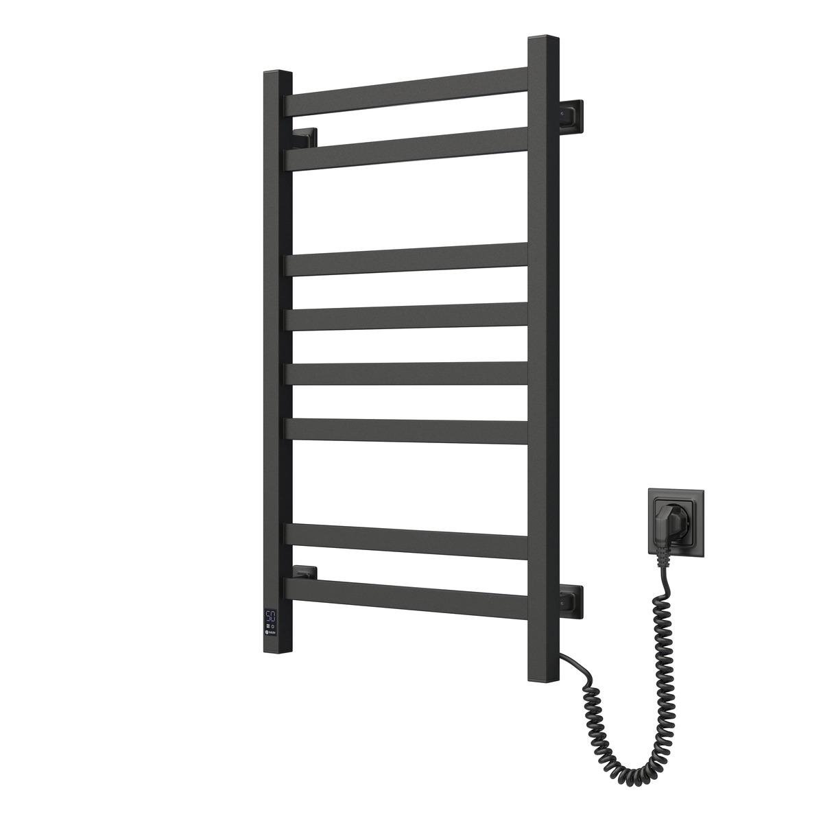 Рушникосушарка електрична NAVIN Авангард 480x800 Sensor правобічна з таймером Чорний муар