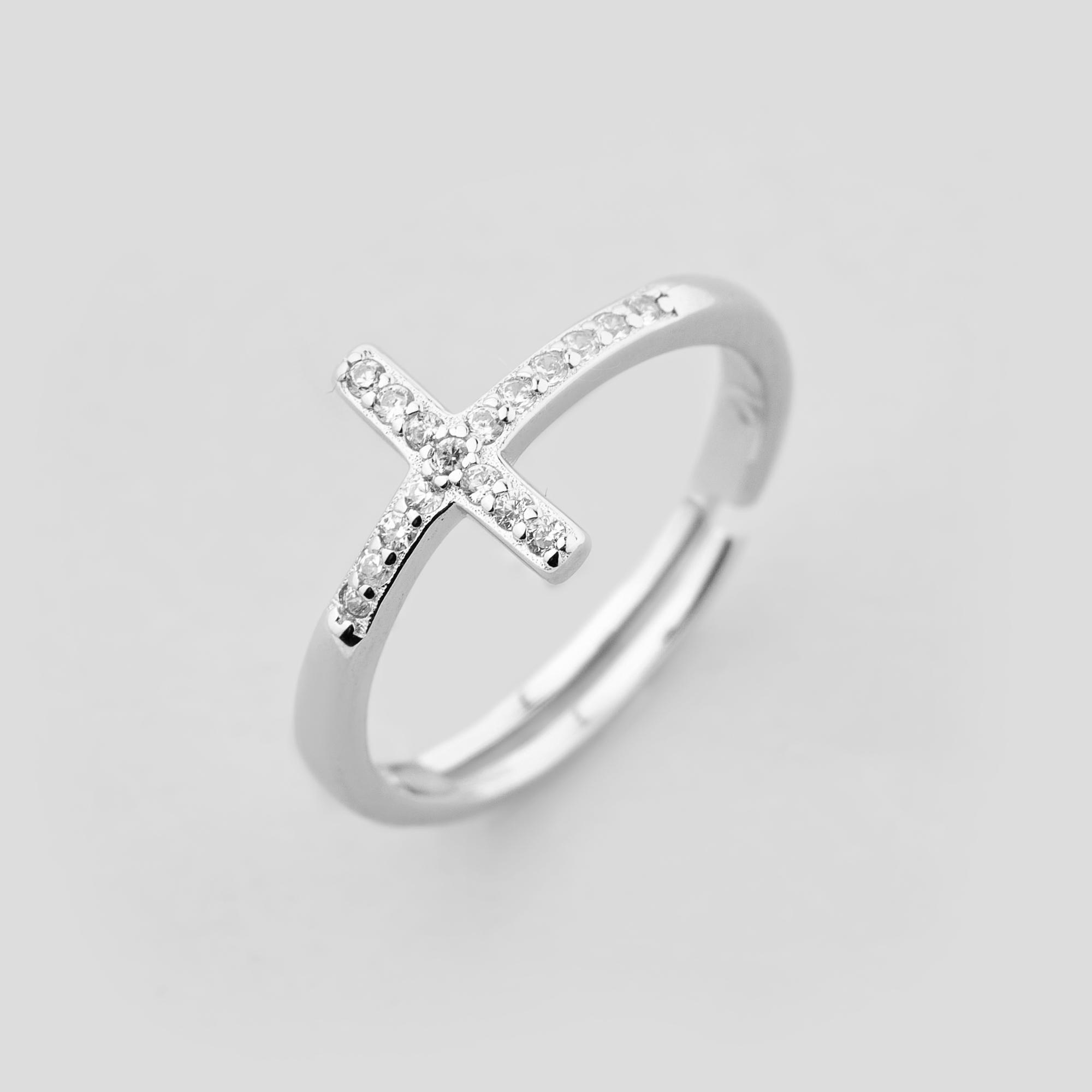 Серебряное кольцо Minimal Клятва (17394)