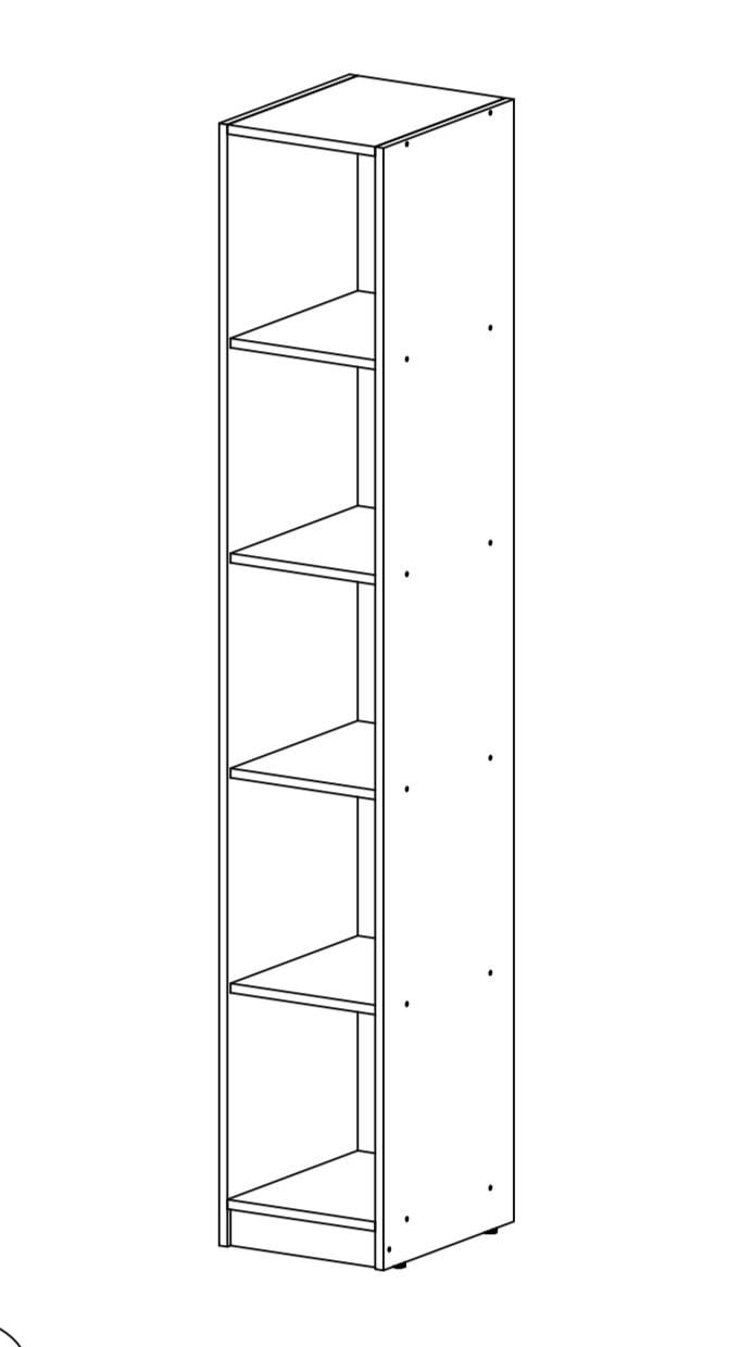 Пенал Стандарт 1900x320x400 мм Білий - фото 6 Пенал Стандарт 1900x320x400 мм Білий - фото 6