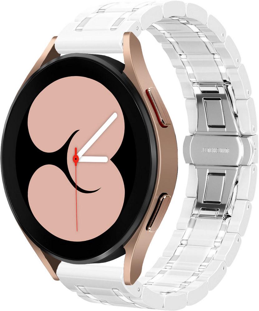 Ремешок керамический Ceramo для Galaxy Watch 4 40 мм White (28725-29)