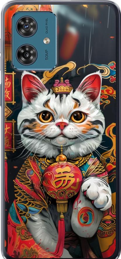 Чехол на Motorola Moto G54 China Cat v2 (6135u-3339-42517)