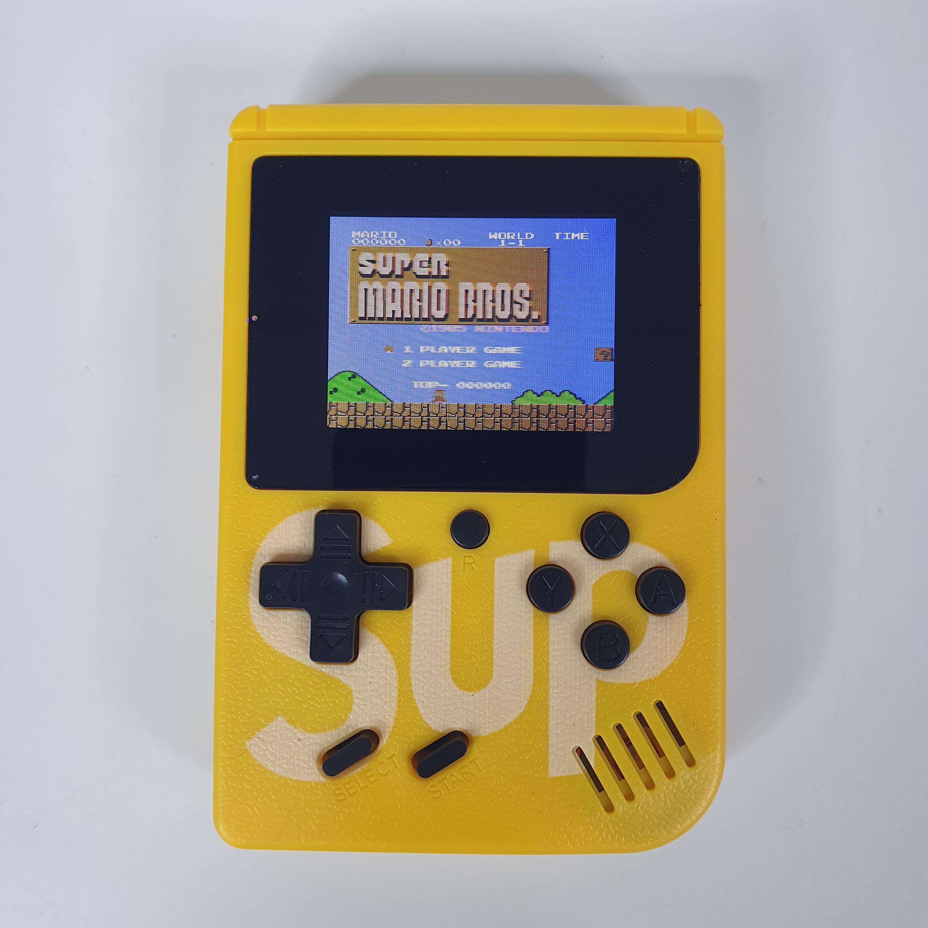 Приставка портативная Retro FC SUP Game box 400 игр Dendy с джойстиком для второго игрока DK-305-Yellow/Red