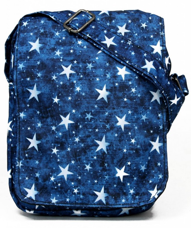 Сумка городская Loren молодежная тканевая с принтом Синий (1964B 9002-4)