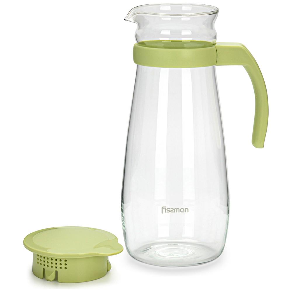 Кувшин Fissman 1,3 л Прозрачный/Зеленый (6452) - фото 5