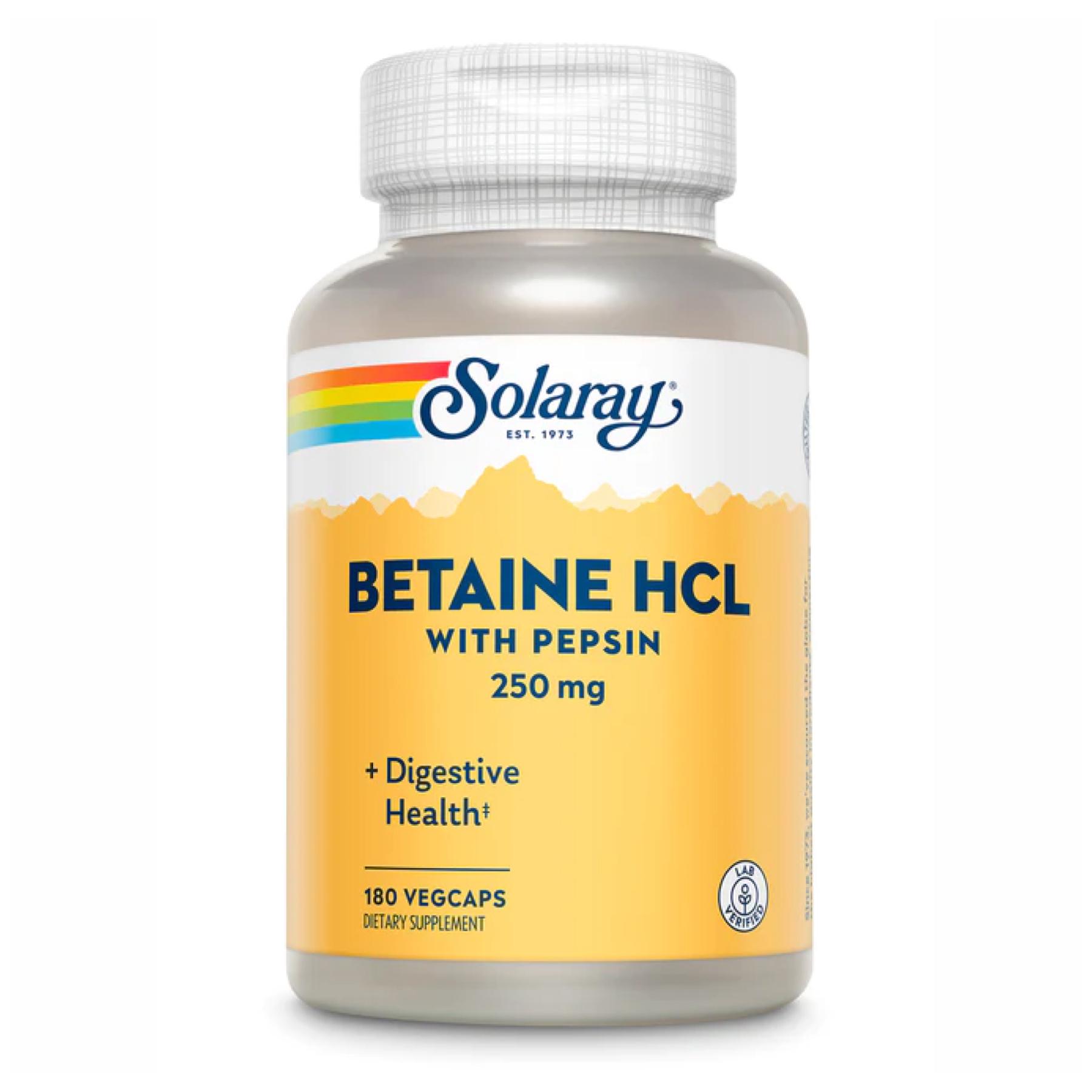 Натуральная добавка Betaine HCl 250 mg 180 vcaps (2022-10-1016)