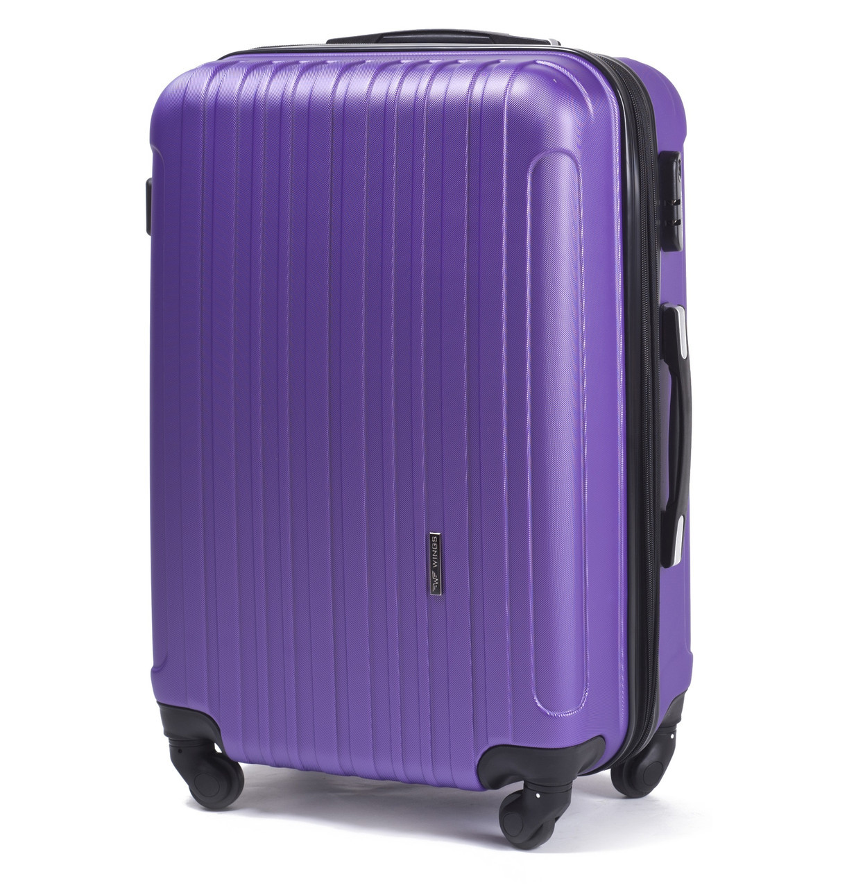 Чемодан пластиковый Wings 2011 большой на 4 колесах 74х49х30 см 88 л Фиолетовый