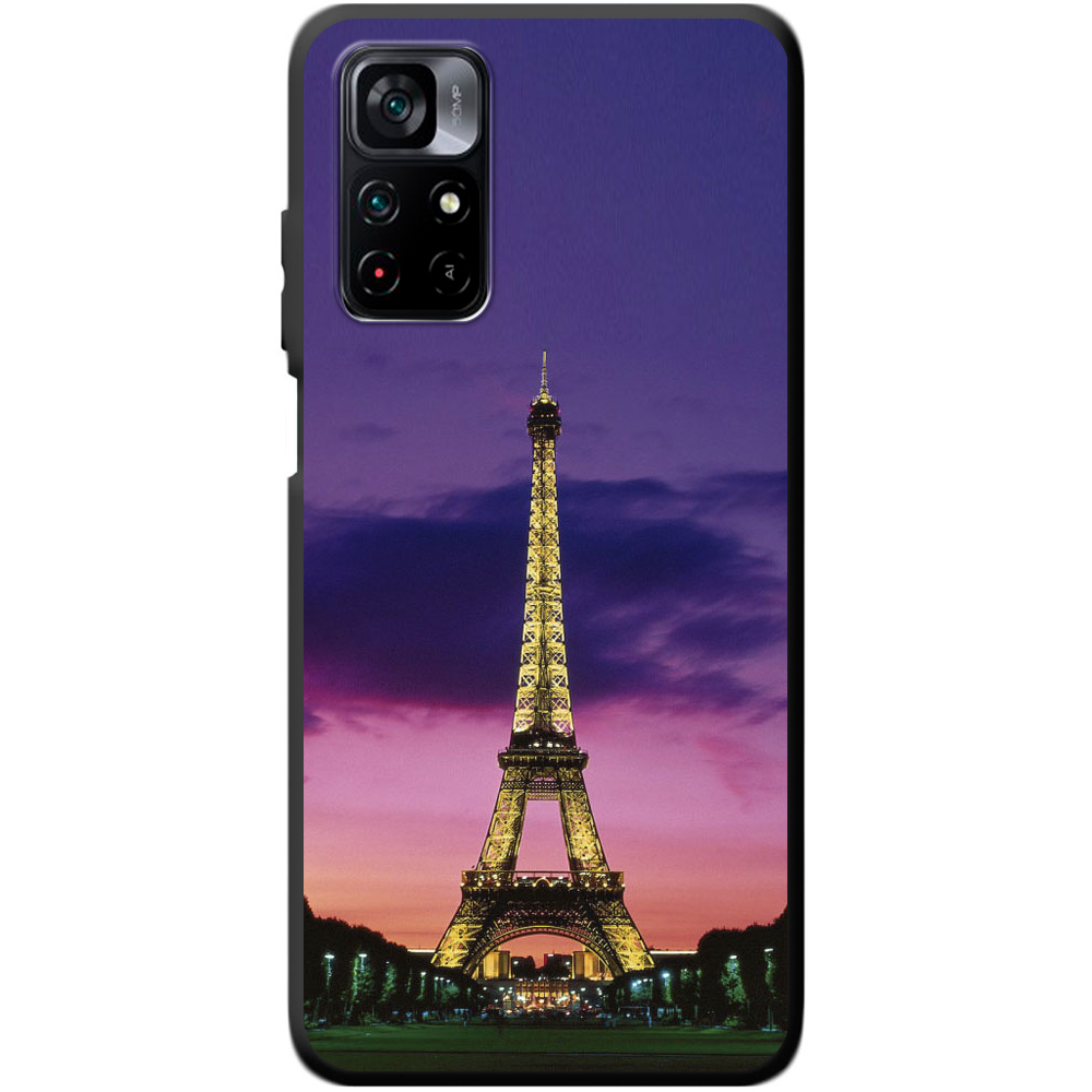 Чехол BoxFace Poco M4 Pro 5G Полночь в Париже Черный силикон (43742-up964-44259)