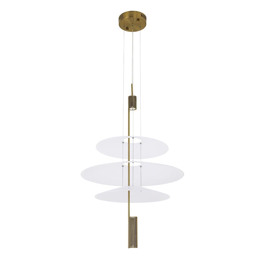 Люстра підвісна декоративна Levistella 792D1183 AB світлодіодна Бронза (360/500/360)