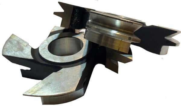 Комплект фрез по дереву для изготовления угловой вагонки 15-24 мм d 125 мм d 32 мм