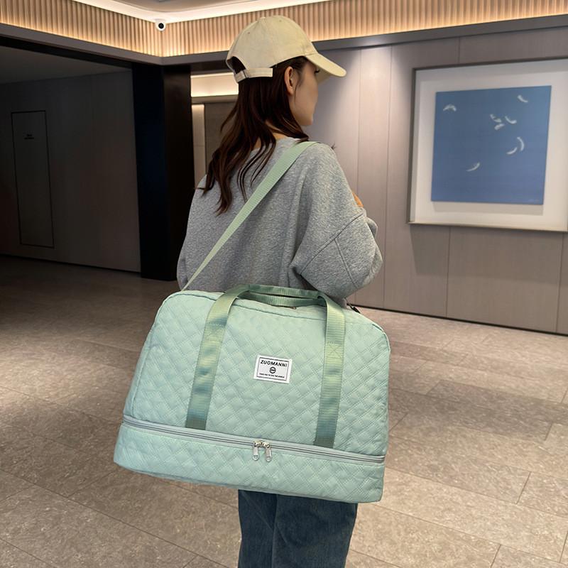 Дорожня сумка з відсіком для взуття ZuoManNi водонепроникна 50x25x30 см М'ятний (М2900331) - фото 10