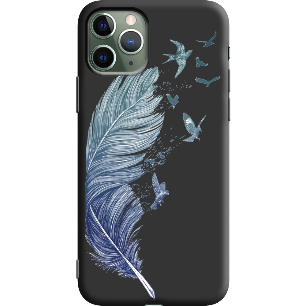 Чехол Boxface iPhone 11 Pro Feather Черный силикон (38189-cc38-38277)