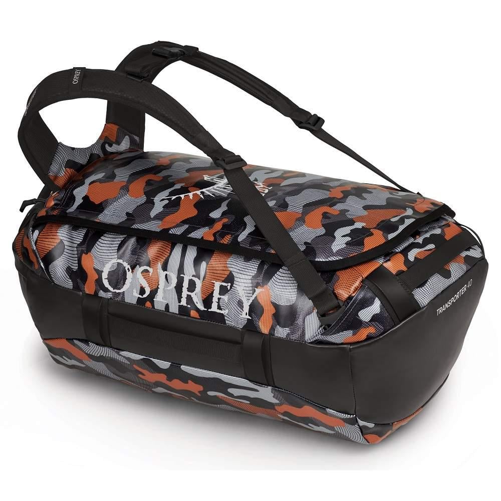 Сумка дорожня Osprey Transporter 40 F21 Black/Orange Camo (009.2587)