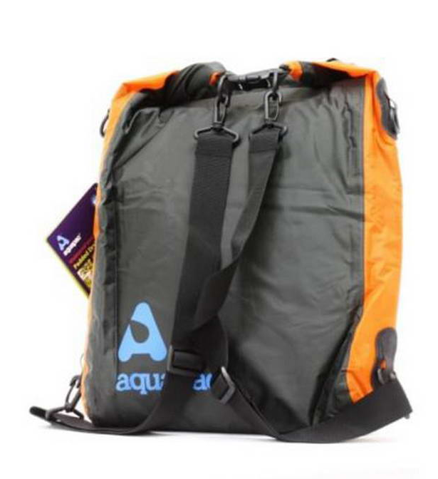 Гермомешок водонепроницаемый для ноутбука AQUAPAC 025 Stormproof Padded Dry Bag Серо-оранжевый - фото 4