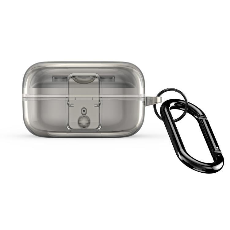 Чехол противоударный Dux Ducis SECI для наушников Samsung Galaxy Buds 4/Buds 4 Pro с карабином Grey (3151753755)