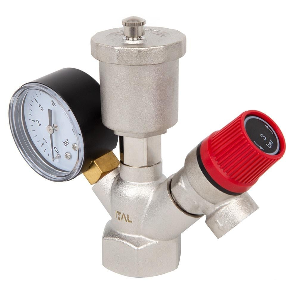 Группа безопасности котла ITAL IT41-H1072 1" вн (251107) Группа безопасности котла ITAL IT41-H1072 1" вн (251107)