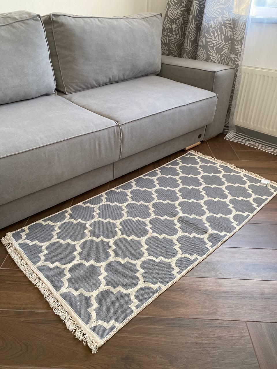 Килим Canary Carpet Kara 150 120x180 см Cream L.Grey (13510158) - фото 5