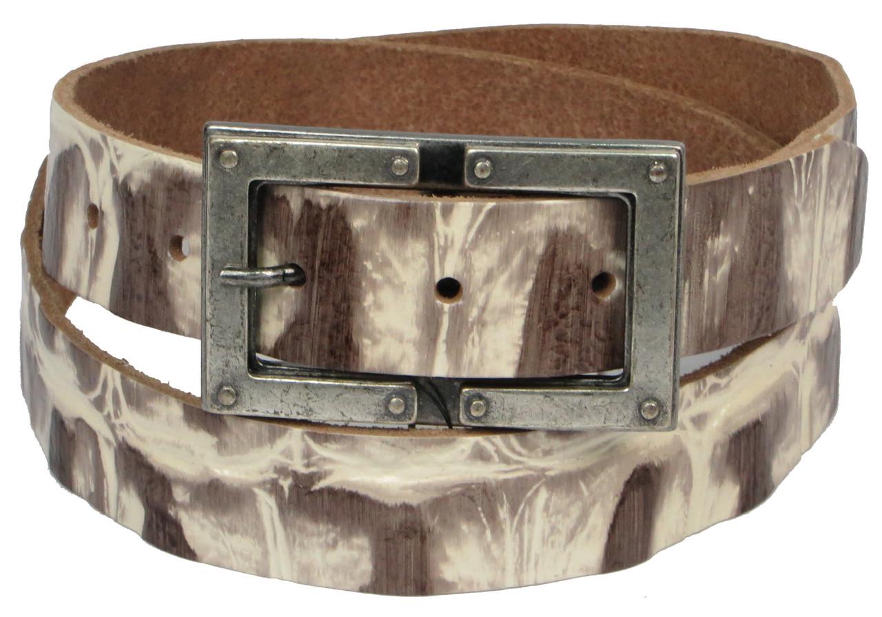 Ремень Vanzetti женский винтажный натуральная кожа Бежевый