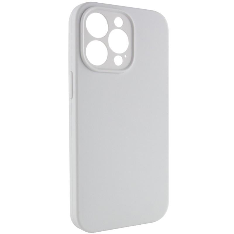 Протиударний чохол Silicone Case Full Camera Protective (AA) NL для Apple iPhone 15 Pro Max (6.7") Білий / White - фото 2