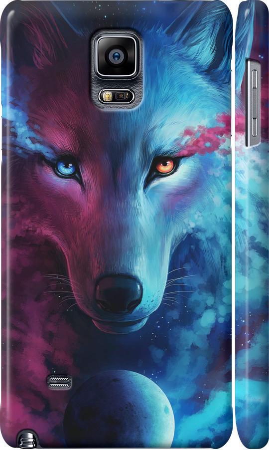 Чехол на Samsung Galaxy Note 4 N910H Арт-волк (3999c-64-42517)