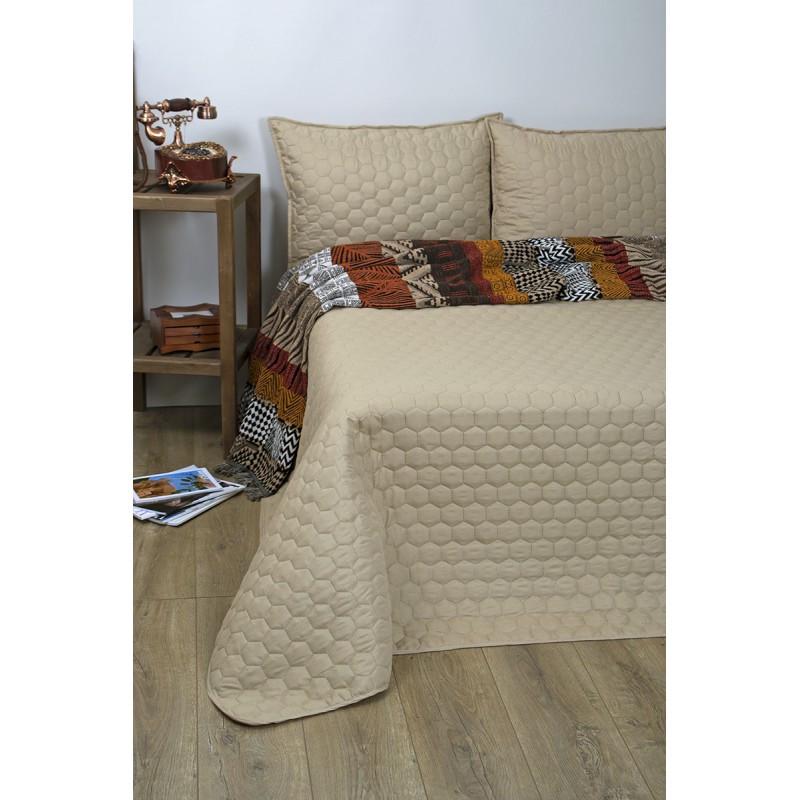 Покрывало Lotus Broadway Comb 175x220 см Бежевый (3929835)