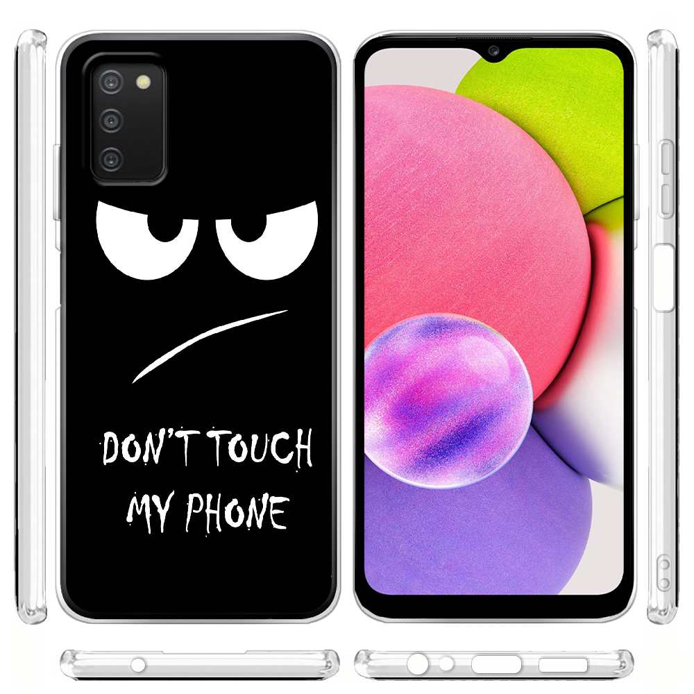 Чохол BoxFace Samsung Galaxy A03s (A037) Don't Touch my Phone Прозорий силікон (43255-up535-43255) - фото 3