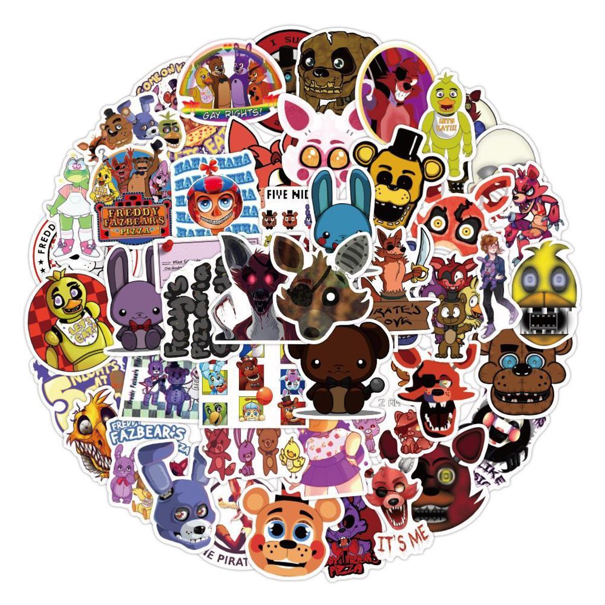 Стикеры Five Nights at Freddy's 50 шт. (4773453)