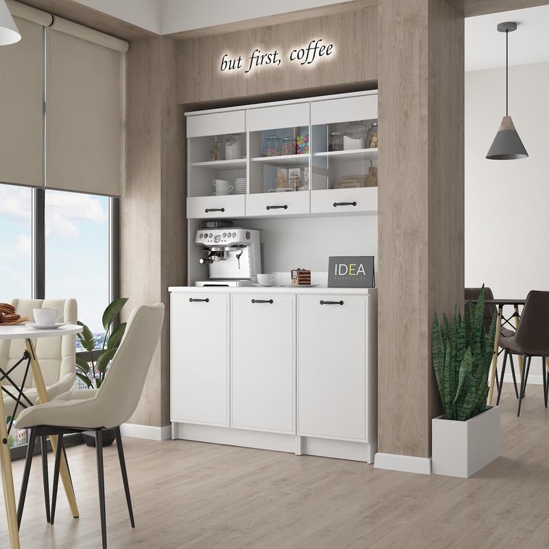 Готовий кухонний буфет Idea К-92.3 120 см Білий (33543474)