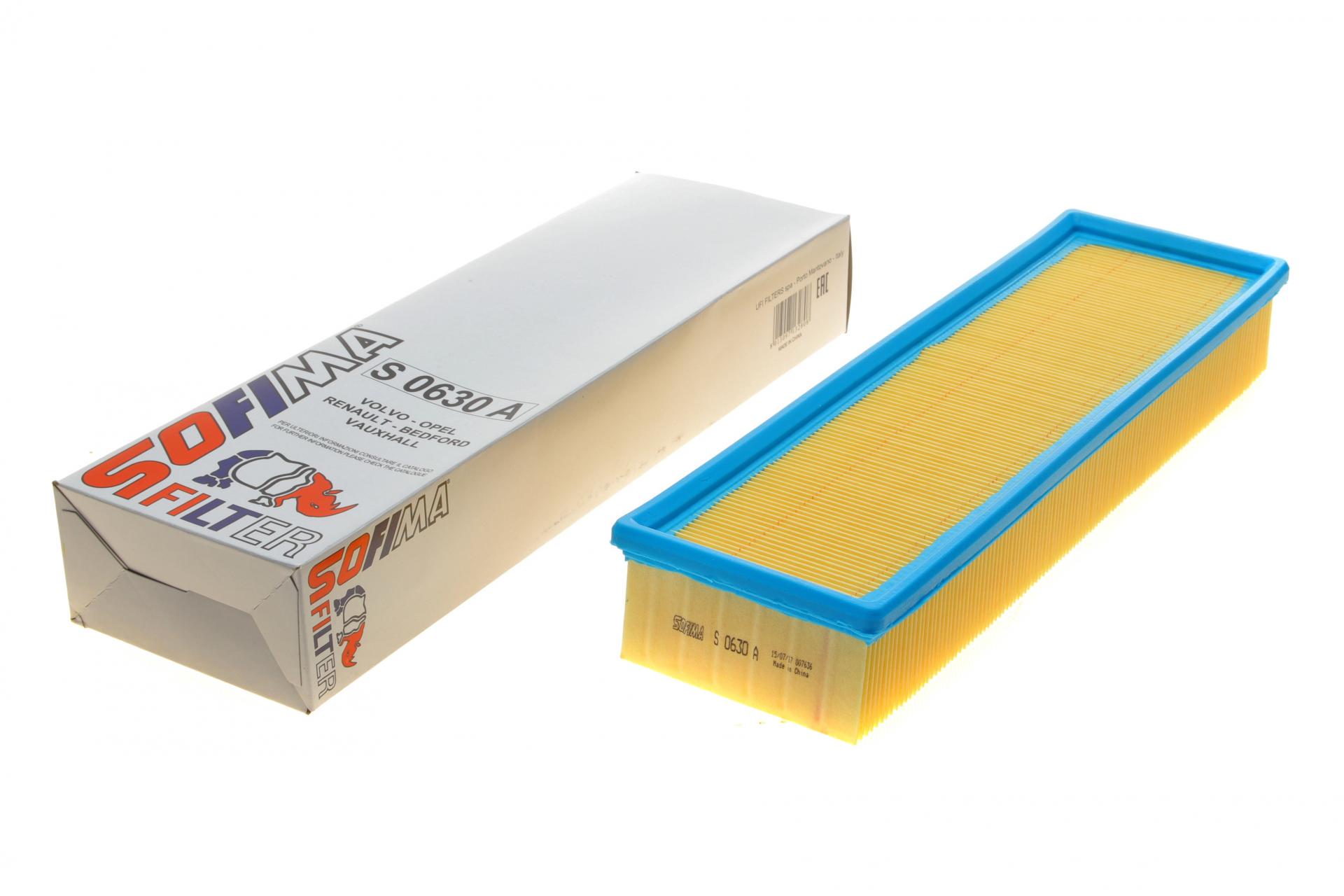 Фільтр повітряний SOFIMA для Opel Ascona/Kadett 1,6/2,0D/Renault 21 2,1D -94- (S 0630 A)