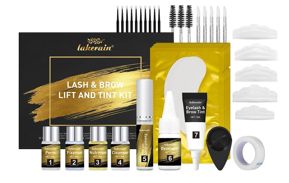 Набор для ламинирования и окрашивания ресниц Lash@Brow Lift and Tint Kit Черный (00007)