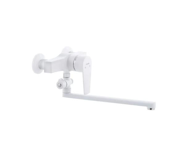 Смеситель для ванны PLAMIX Oscar-006 White (PM0559) Смеситель для ванны PLAMIX Oscar-006 White (PM0559)