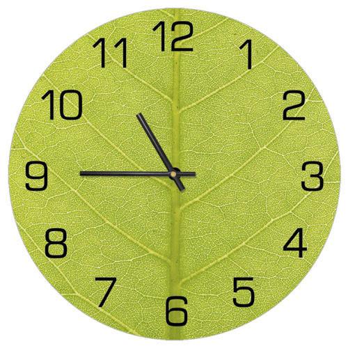 Часы настенные круглые Presentville Листик 36 см (CHR P 15M001)